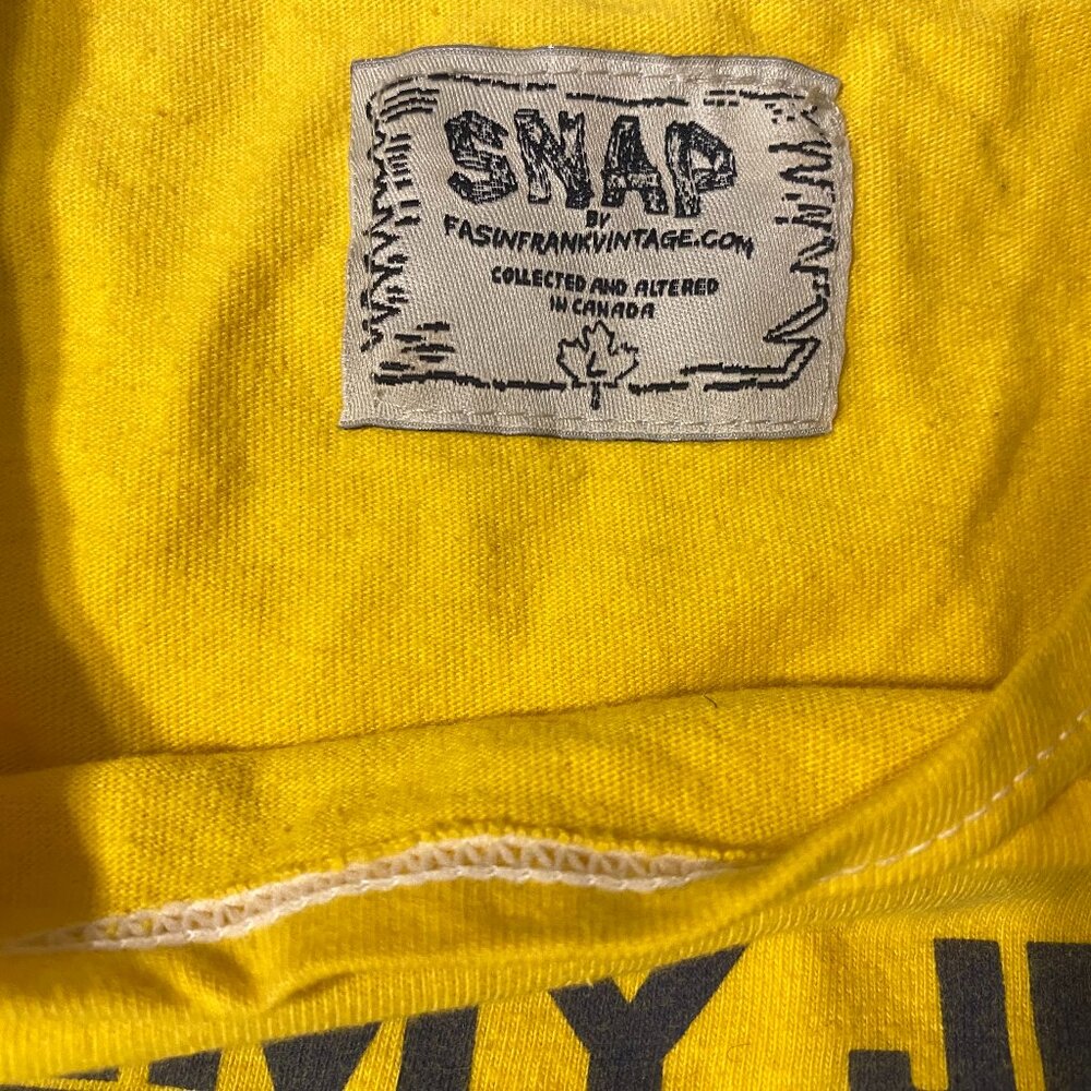 Deadstock Y2K Vintage Tommy Jeans Yellow Tank Top (Reworked) - Picture 4 of 9